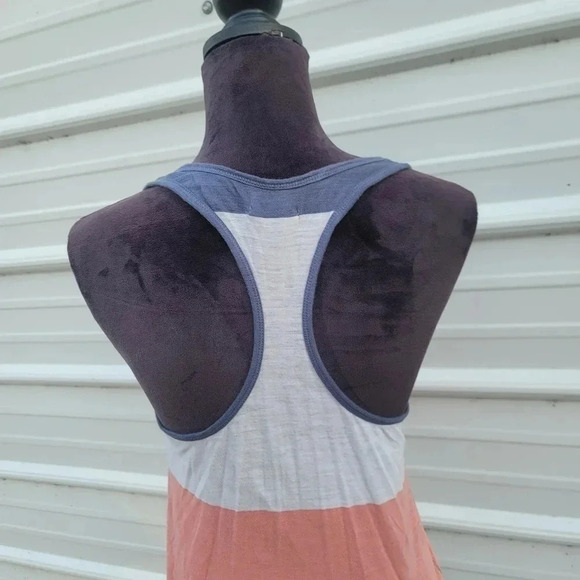 American Eagle Outfitters Racerback Tank Top Navy Pink White Athletic Fit sz S - Picture 8 of 8